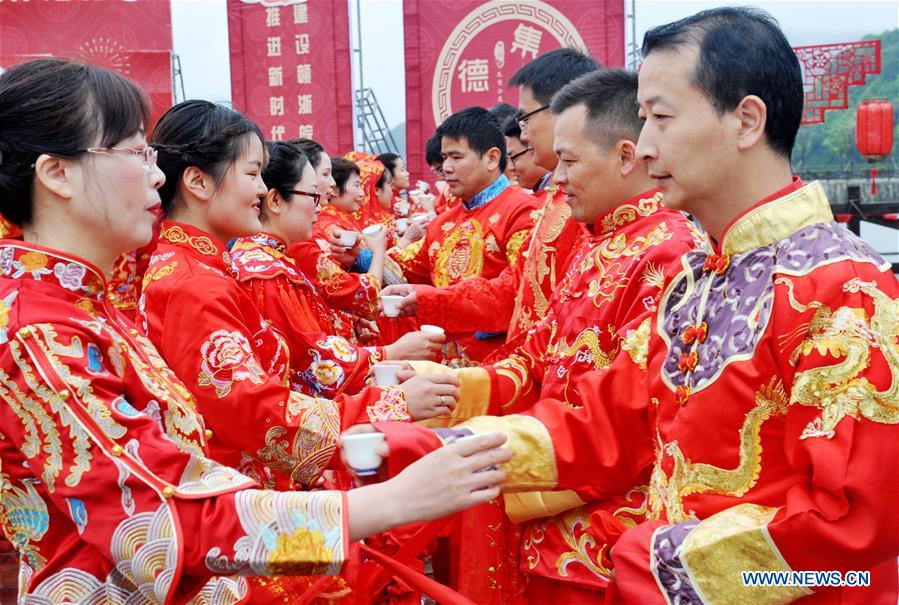 #CHINA-JIANGXI-DEXING-COLLECTIVE WEDDING CEREMONY (CN)