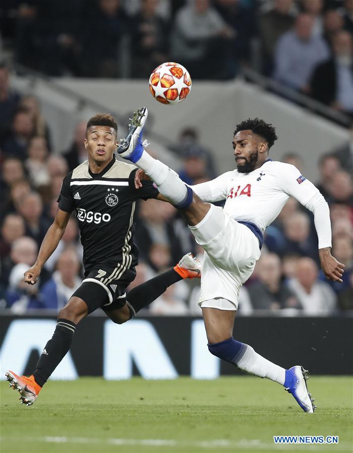 (SP)BRITAIN-LONDON-FOOTBALL-UEFA CHAMPIONS LEAGUE-TOTTENHAM HOTSPUR VS AJAX