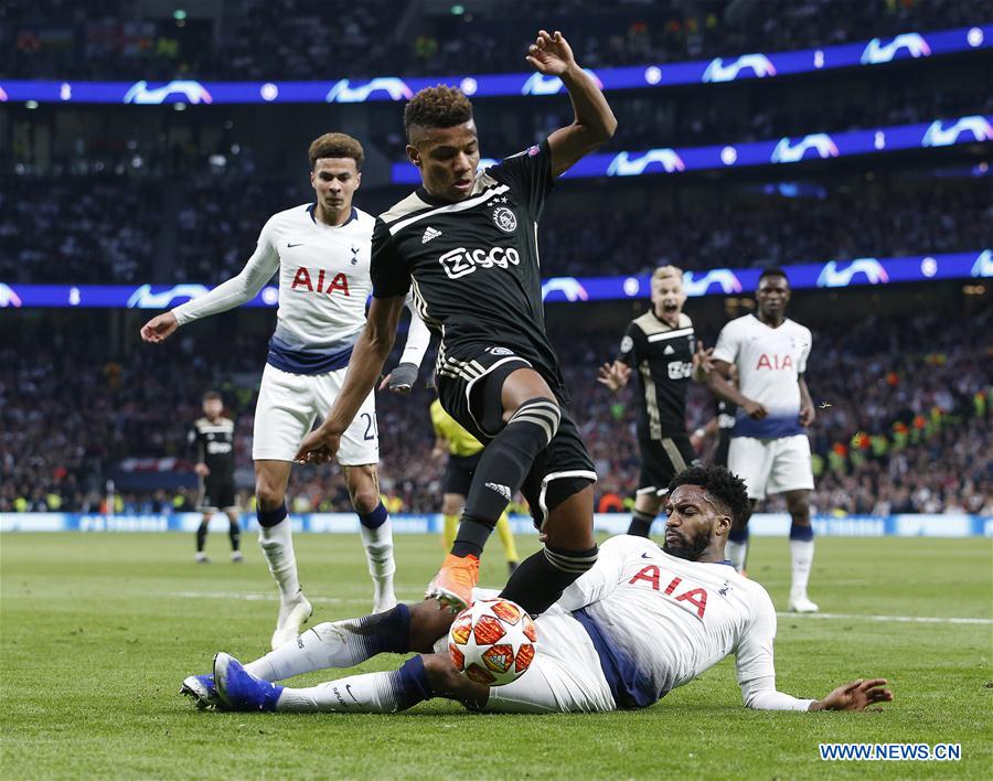 (SP)BRITAIN-LONDON-FOOTBALL-UEFA CHAMPIONS LEAGUE-TOTTENHAM HOTSPUR VS AJAX