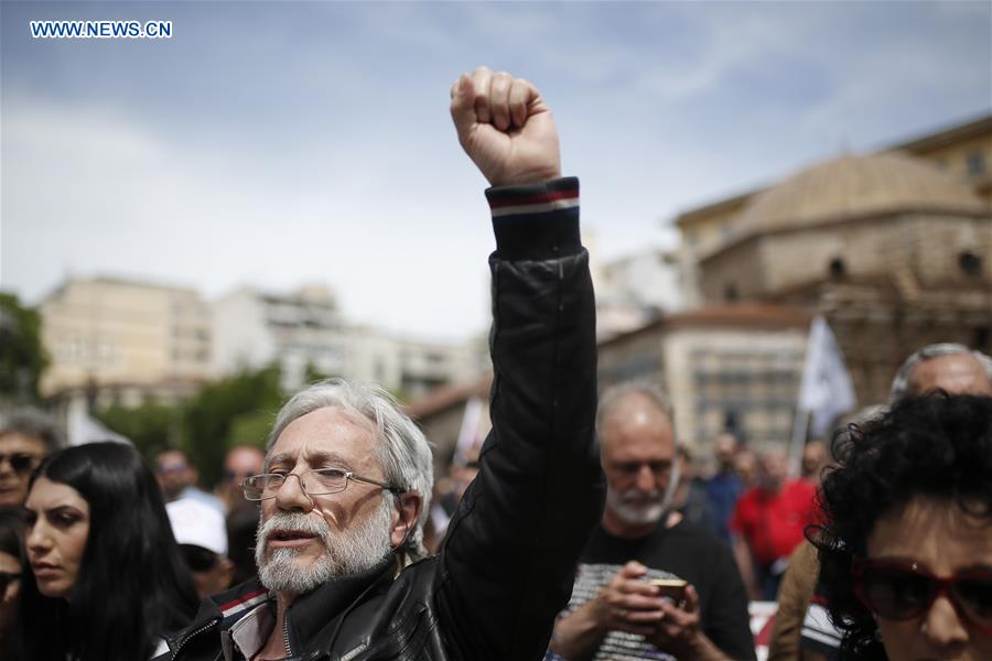 GREECE-THESSALONIKI-INTERNATIONAL LABOR DAY-RALLY