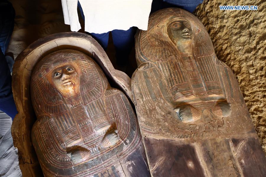 EGYPT-GIZA-PYRAMID-PHARAONIC TOMBS-DISCOVERY