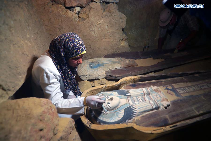 EGYPT-GIZA-PYRAMID-PHARAONIC TOMBS-DISCOVERY