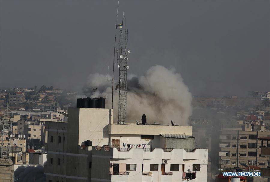 MIDEAST-GAZA-AIRSTRIKES