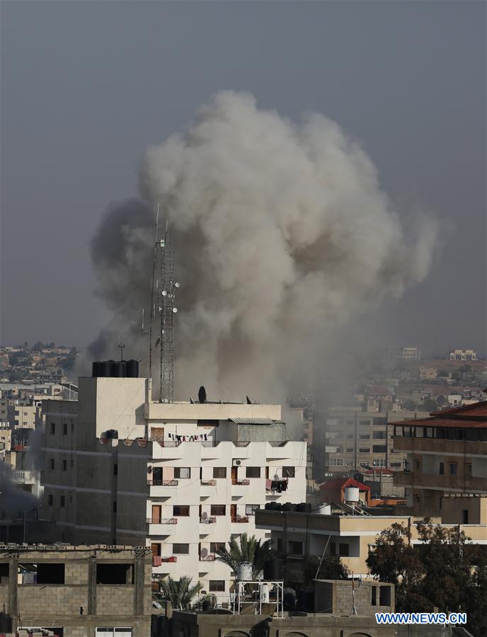 MIDEAST-GAZA-AIRSTRIKES