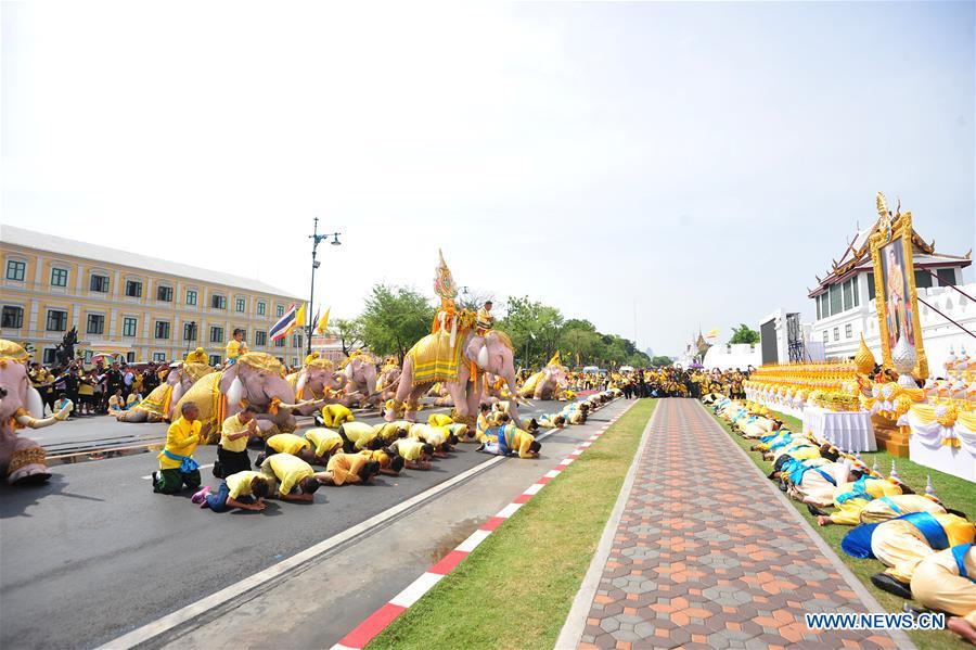 THAILAND-BANGKOK-CORONATION-ELEPHANTS-PARADE