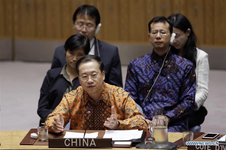 UN-SECURITY COUNCIL-OPEN DEBATE-PEACEKEEPING-CHINA-ENVOY