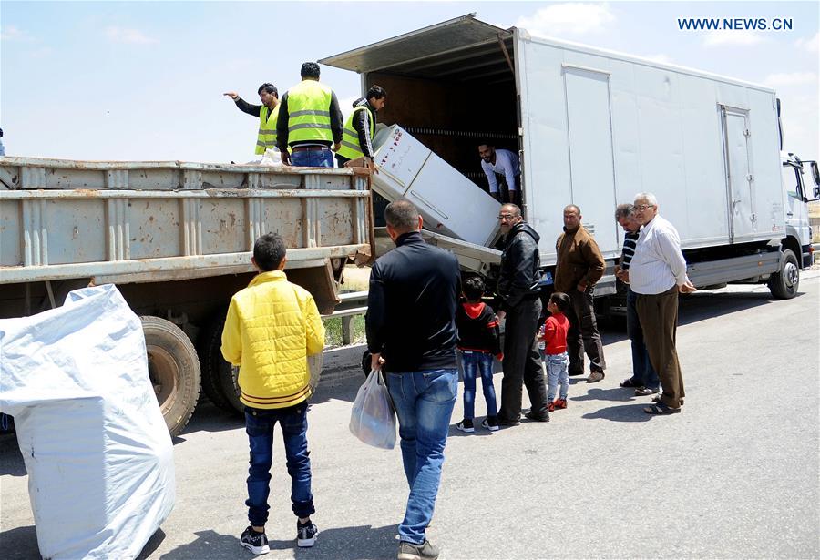 SYRIA-DARAA-REFUGEES-RETURN