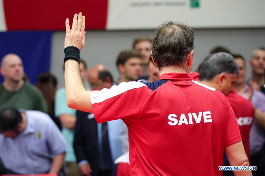 (SP)BELGIUM-BRUSSELS-TABLE TENNIS-SAIVE-RETIREMENT