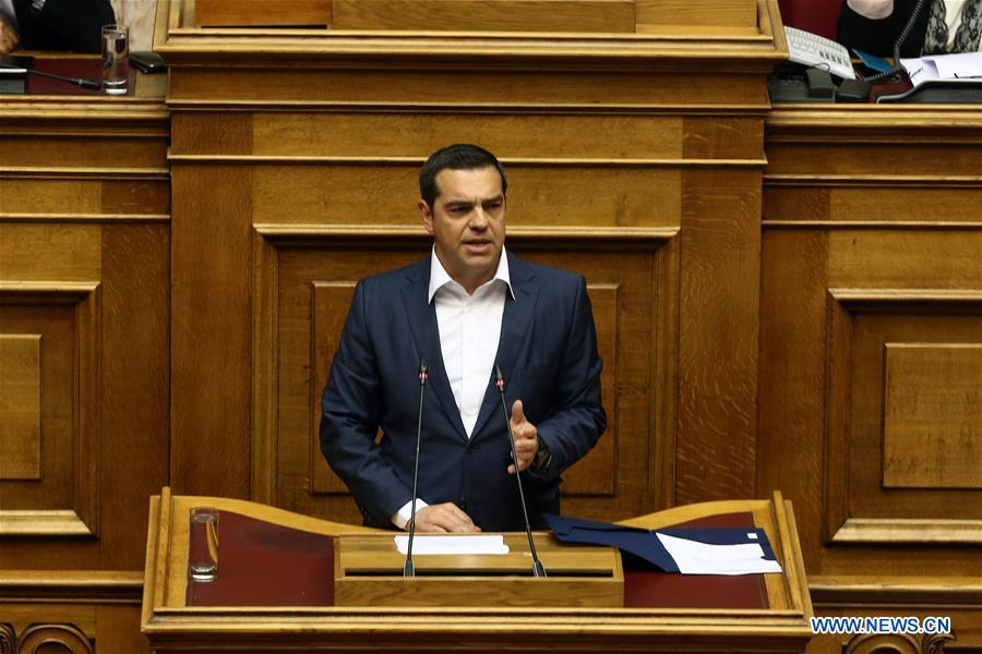 GREECE-ATHENS-PARLIAMENT-VOTE OF CONFIDENCE 