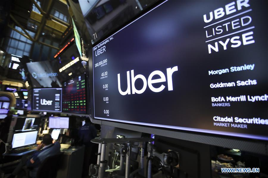 U.S.-NEW YORK-NYSE-UBER-IPO