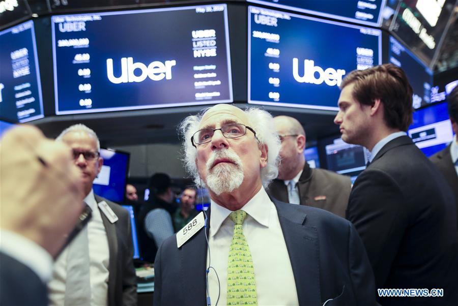 U.S.-NEW YORK-NYSE-UBER-IPO