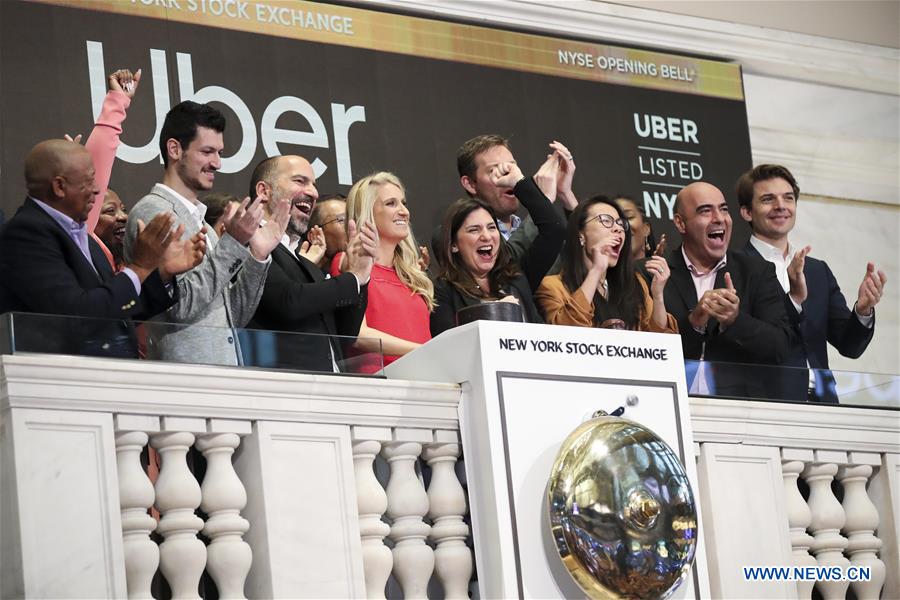 U.S.-NEW YORK-NYSE-UBER-IPO