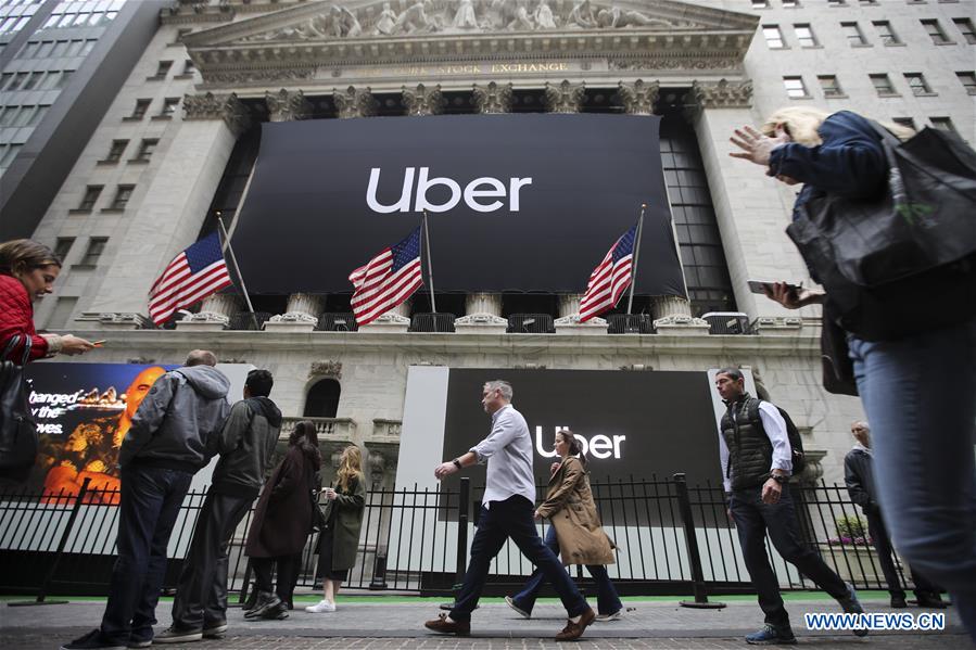 U.S.-NEW YORK-NYSE-UBER-IPO