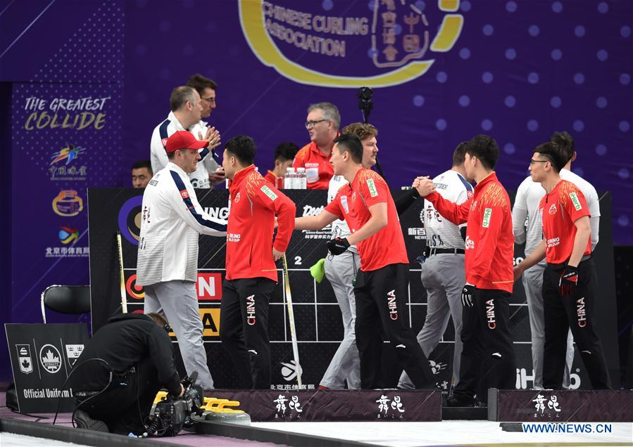 (SP)CHINA-BEIJING-CURLING-WCF WORLD CUP GRAND FINAL-DAY 4(CN)