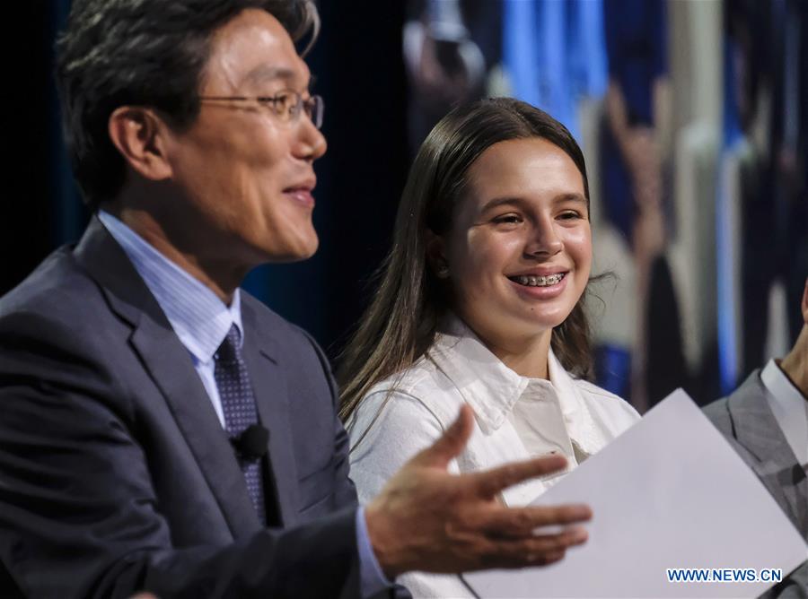 U.S.-SAN DIEGO-THE NATIONAL CHINESE LANGUAGE CONFERENCE-YOUNGEST SPEAKER-KAMILA CARTER