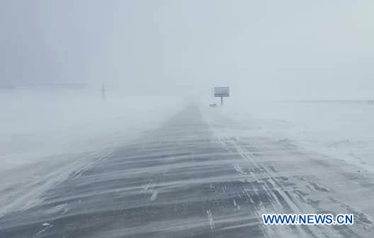MONGOLIA-UMNUGOVI-SNOWSTORM