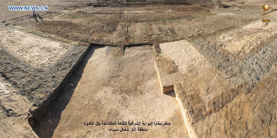 EGYPT-NORTH SINAI-PHARAONIC MILITARY CASTLE-DISCOVERY