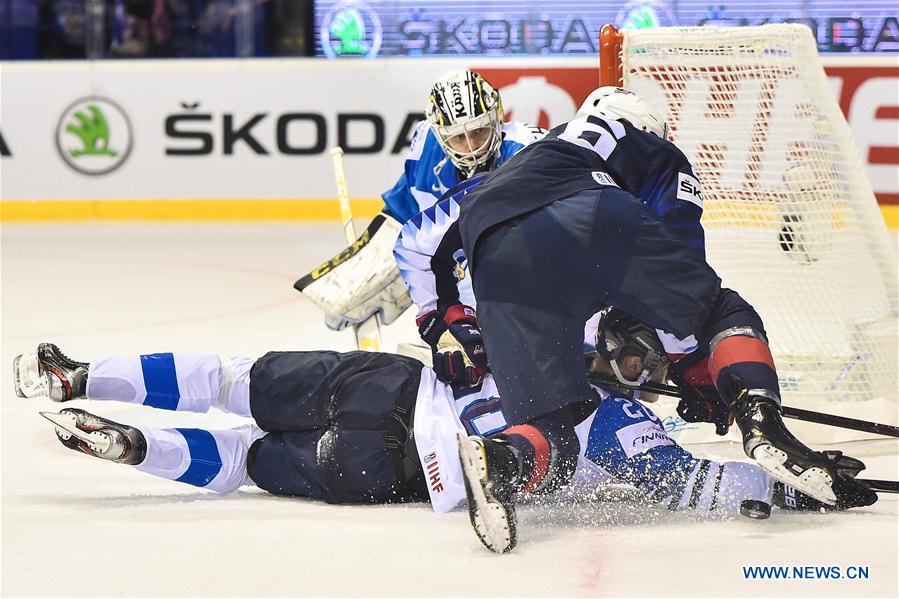 (SP)SLOVAKIA-KOSICE-ICE HOCKEY-IIHF-WORLD CHAMPIONSHIP-GROUP A-USA VS FIN
