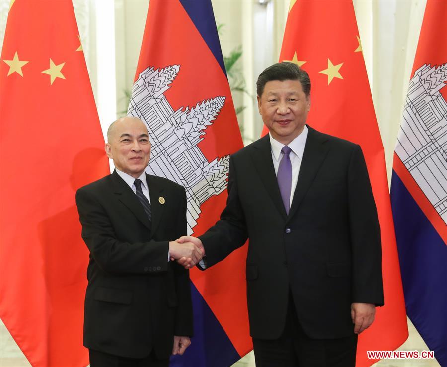 CHINA-BEIJING-XI JINPING-CAMBODIAN KING-MEETING (CN)