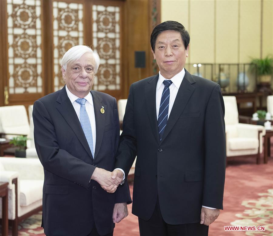 CHINA-BEIJING-LI ZHANSHU-GREEK PRESIDENT-MEETING (CN)