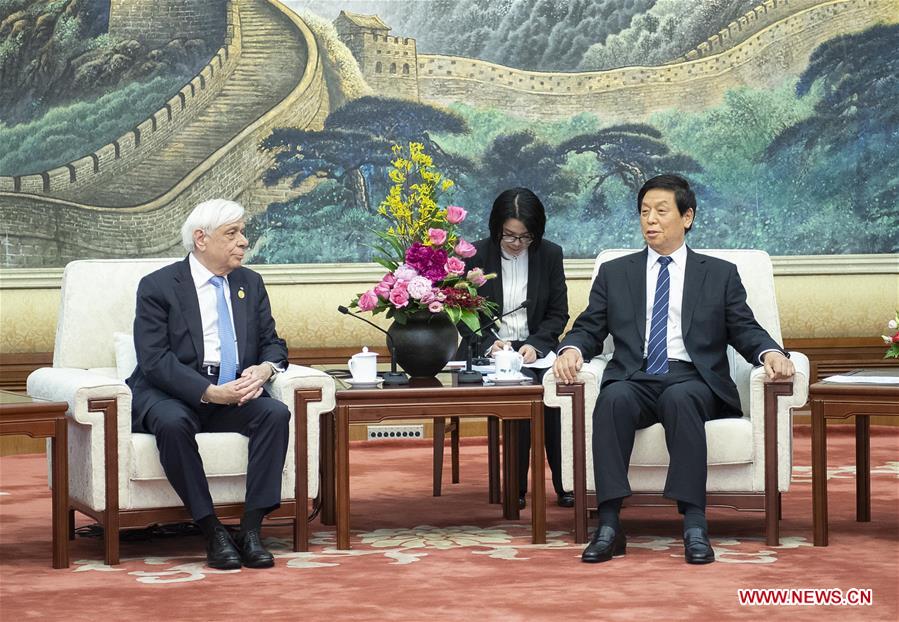 CHINA-BEIJING-LI ZHANSHU-GREEK PRESIDENT-MEETING (CN)
