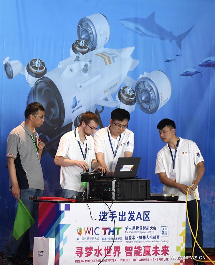 CHINA-TIANJIN-WORLD INTELLIGENCE CONGRESS-UNDERWATER ROBOTS CHALLENGE (CN)