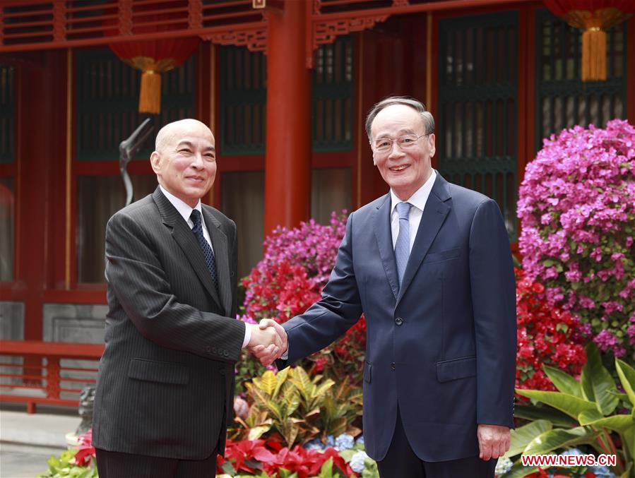 CHINA-BEIJING-WANG QISHAN-CAMBODIAN KING-MEETING (CN)