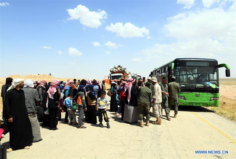 SYRIA-HOMS-RUKBAN CAMP-RETURN