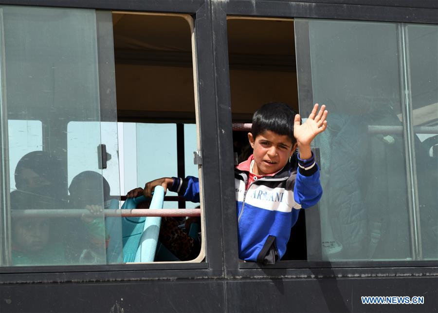 SYRIA-HOMS-RUKBAN CAMP-RETURN