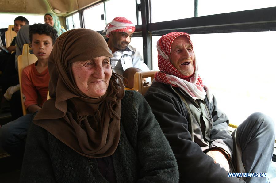 SYRIA-HOMS-RUKBAN CAMP-RETURN