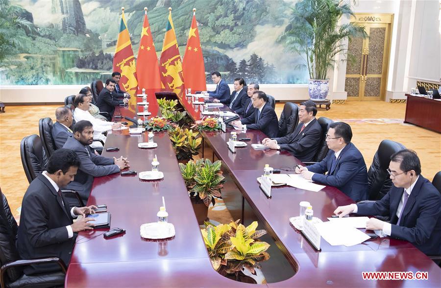 CHINA-BEIJING-LI KEQIANG-SRI LANKAN PRESIDENT-MEETING (CN)