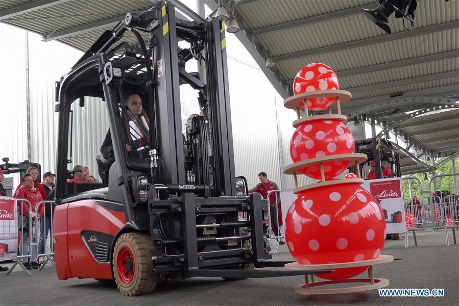HUNGARY-BUDAPEST-FORKLIFT DRIVING COMPETITION