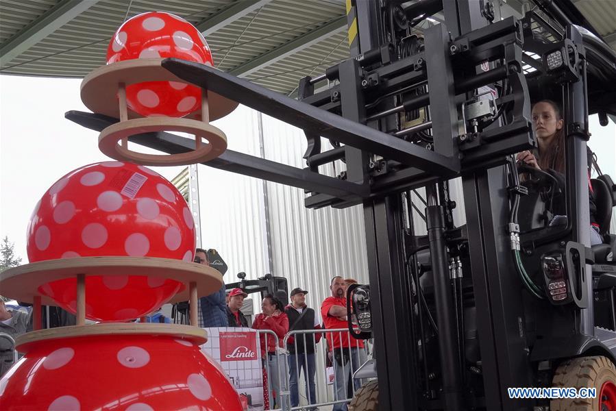 HUNGARY-BUDAPEST-FORKLIFT DRIVING COMPETITION