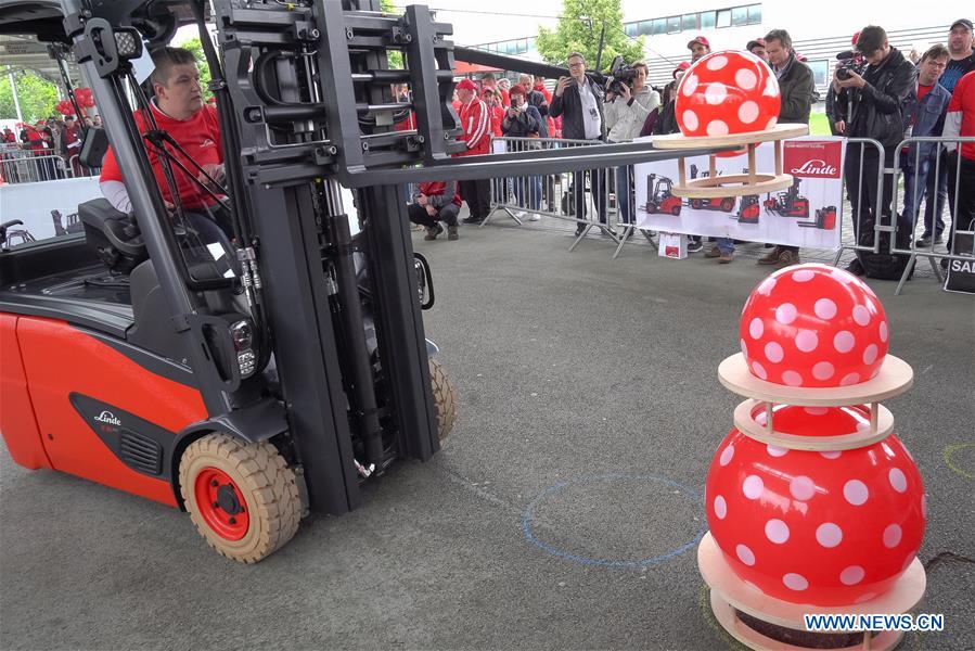 HUNGARY-BUDAPEST-FORKLIFT DRIVING COMPETITION