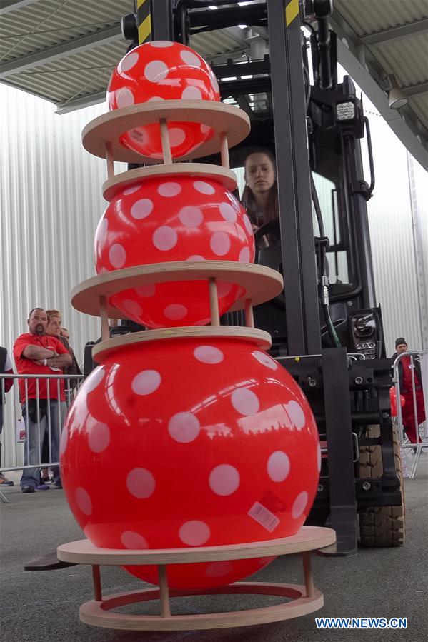 HUNGARY-BUDAPEST-FORKLIFT DRIVING COMPETITION