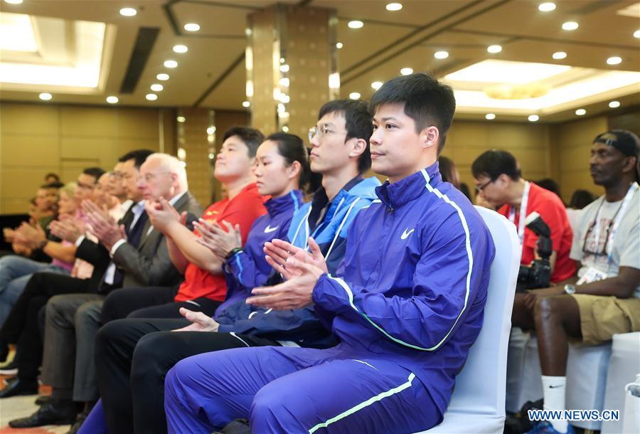 (SP)CHINA-SHANGHAI-ATHLETICS-IAAF DIAMOND LEAGUE-PRESS CONFERENCE (CN)