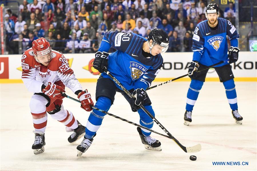 (SP)SLOVAKIA-KOSICE-ICE HOCKEY-IIHF-WORLD CHAMPIONSHIP-GROUP A-FIN VS DEN