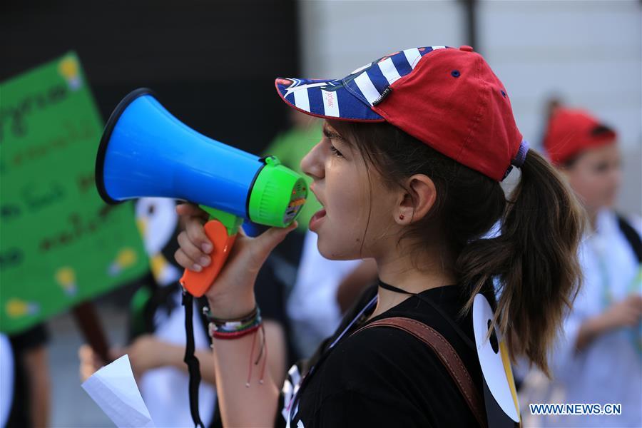 GREECE-ATHENS-STUDENTS-DEMONSTRATION-CLIMATE CHANGE