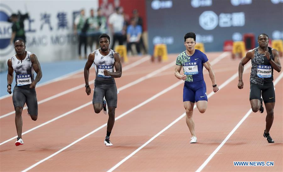 (SP)CHINA-SHANGHAI-ATHLETICS-IAAF-DIAMOND LEAGUE-MEN'S 100M (CN)
