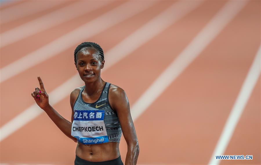 (SP)CHINA-SHANGHAI-ATHLETICS-IAAF-DIAMOND LEAGUE-WOMEN'S 3000M STEEPLECHASE (CN)