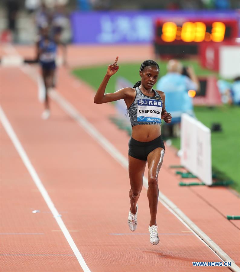 (SP)CHINA-SHANGHAI-ATHLETICS-IAAF-DIAMOND LEAGUE-WOMEN'S 3000M STEEPLECHASE (CN)