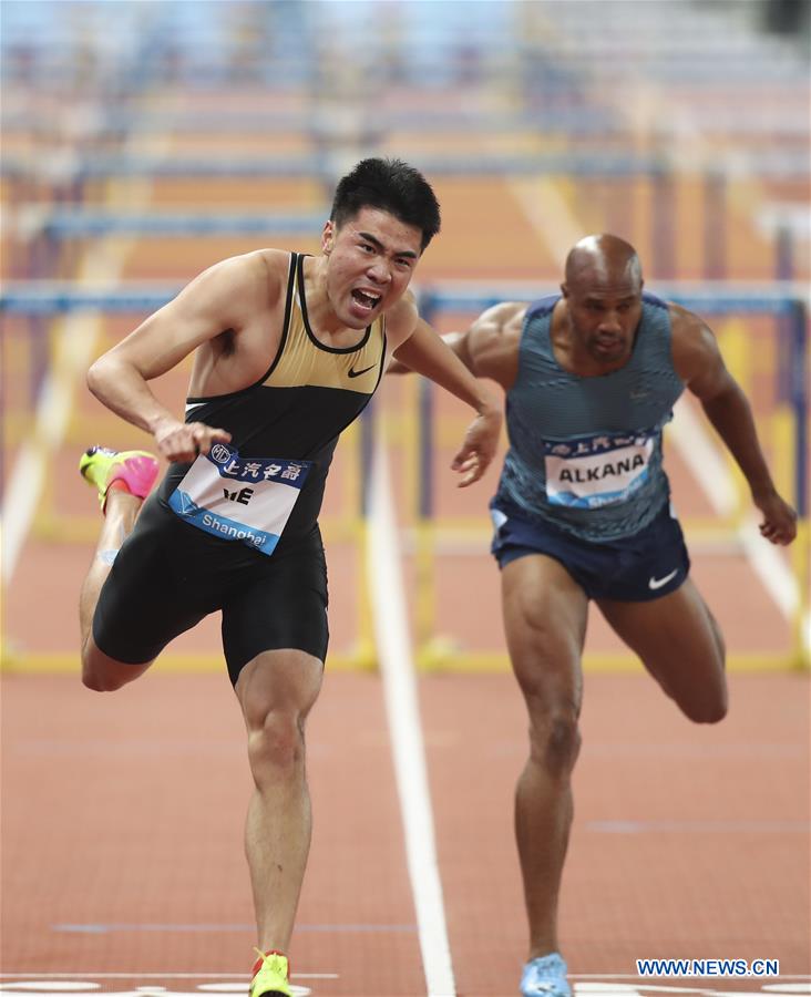 (SP)CHINA-SHANGHAI-ATHLETICS-IAAF-DIAMOND LEAGUE-MEN'S 110M HURDLES (CN)