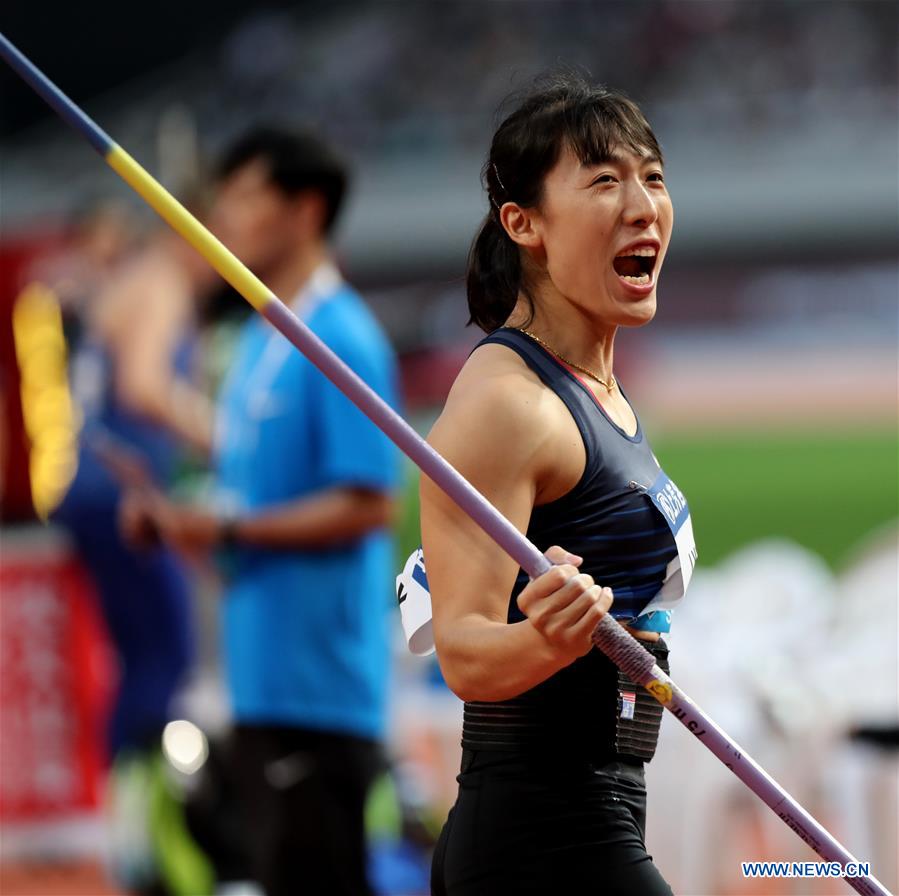 (SP)CHINA-SHANGHAI-ATHLETICS-IAAF-DIAMOND LEAGUE-WOMEN'S JAVELIN THROW (CN)