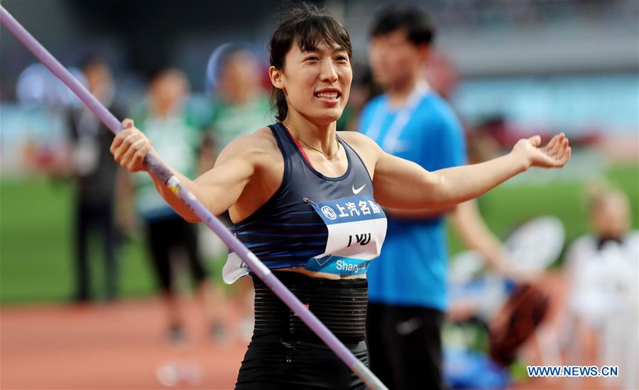 (SP)CHINA-SHANGHAI-ATHLETICS-IAAF-DIAMOND LEAGUE-WOMEN'S JAVELIN THROW (CN)