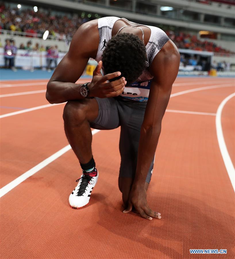 (SP)CHINA-SHANGHAI-ATHLETICS-IAAF-DIAMOND LEAGUE-MEN'S 100M (CN)