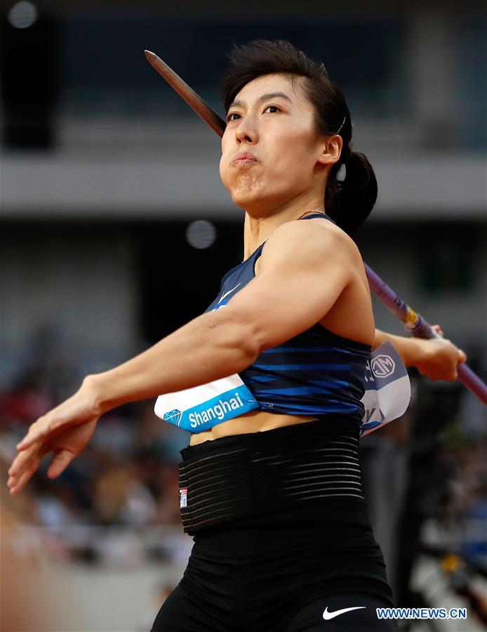 (SP)CHINA-SHANGHAI-ATHLETICS-IAAF-DIAMOND LEAGUE-WOMEN'S JAVELIN THROW (CN)