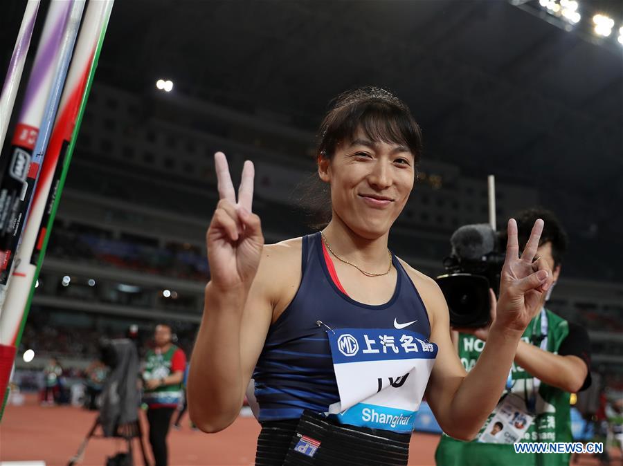 (SP)CHINA-SHANGHAI-ATHLETICS-IAAF-DIAMOND LEAGUE-WOMEN'S JAVELIN THROW (CN)