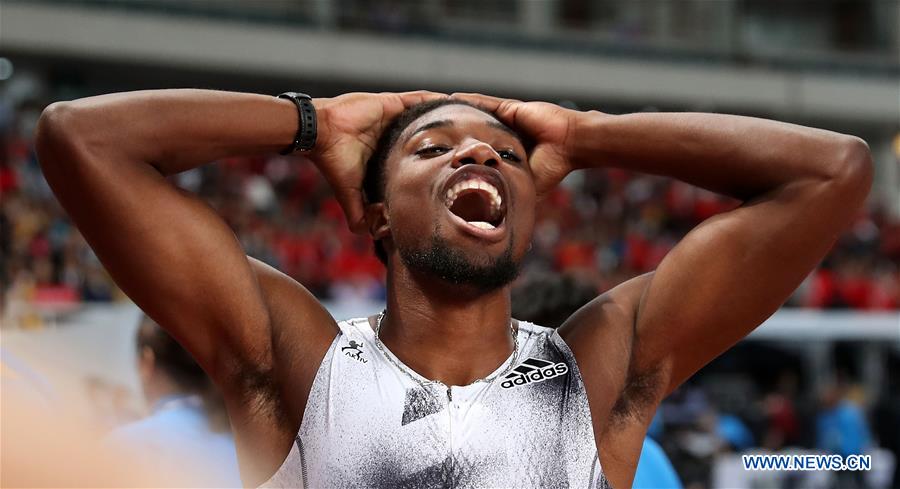 (SP)CHINA-SHANGHAI-ATHLETICS-IAAF-DIAMOND LEAGUE-MEN'S 100M (CN)