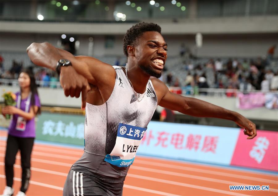 (SP)CHINA-SHANGHAI-ATHLETICS-IAAF-DIAMOND LEAGUE-MEN'S 100M (CN)