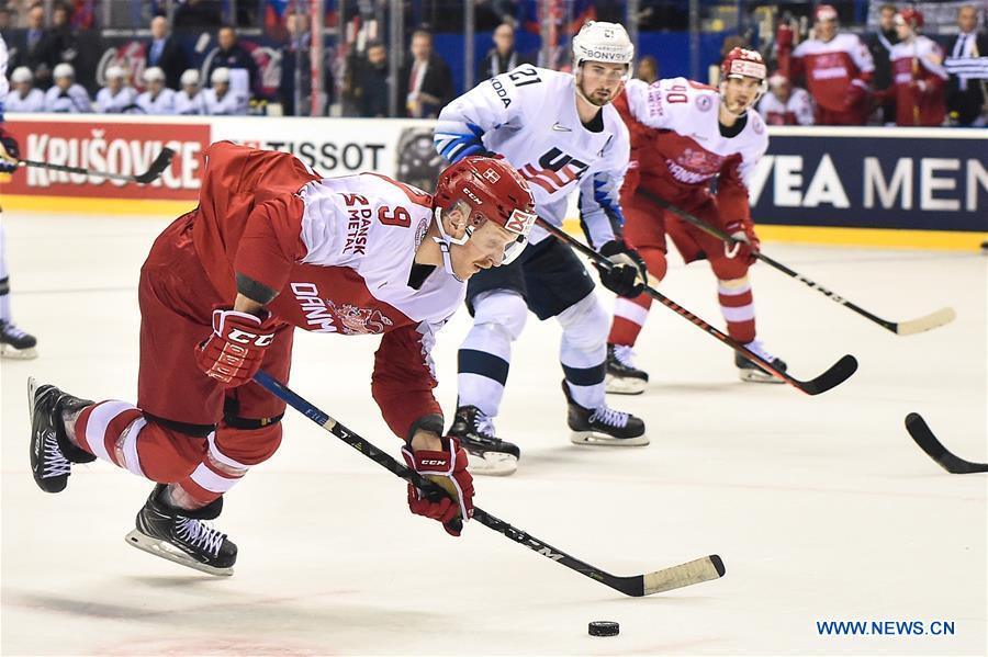 (SP)SLOVAKIA-KOSICE-ICE HOCKEY-IIHF-WORLD CHAMPIONSHIP-GROUP A-USA VS DEN